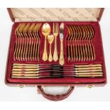 Two Bestecke Solingen 12 place canteens of cutlery, cased sets