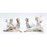 Four Lladro figures of ballet dancers