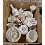 A collection of Royal Crown Derby Posies pattern china wares along with Olde Avesbury 8687 and