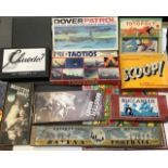 Vintage Board Games to include Waddingtons Cluedo, Scoop, Totopoly, Buccaneer, (only Cluedo with