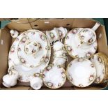 A Royal Albert Celebration part tea set to include six cups, six saucers, six side plates, six