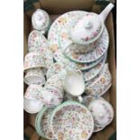 A collection of Minton Haddon Hall tea and dinner services (Q)