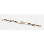 A silver signature name bracelet, engraved with the name 'Alyson', length approx 17.5cm, weight