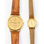 *****AUCTIONEER TO ANNOUNCE WEIGHT INCREASE ON GOLD WATCH 28GMS *****Omega- a 9ct gold gents Omega