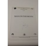 Jim Carrey Actor - AUTOGRAPHED `MAN ON THE MOON` SCRIPT