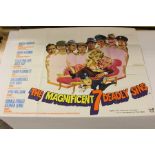 UK Original Quad Film Poster - Magnificent 7 and 7 Deadly sins