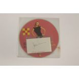 Autographed Records by Doris Day signed EP Julie London Signed page with picture disc record