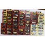 A collection of approximately sixty Matchbox Models of Yesteryear, various box types and models, all