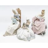 Four Lladro figures of ladies and young girls