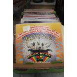 50 LARGE COLLECTION OF LP VINYL RECORDS  including The Beatles - Lennon etc including some signed