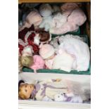 A collection of circa 1980/90's porcelain dolls