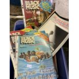 ***OBJECT LOCATION BISHTON HALL***Box of magazines including Blues and Soul / Black Music and Voices