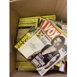 ***OBJECT LOCATION BISHTON HALL***Two boxes of magazines Record Collector large and small - Vox