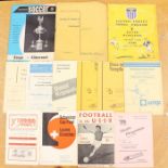 A collection of assorted European programmes to include: Basel v. Bellinzona 15/5/1960; Chiasso v.