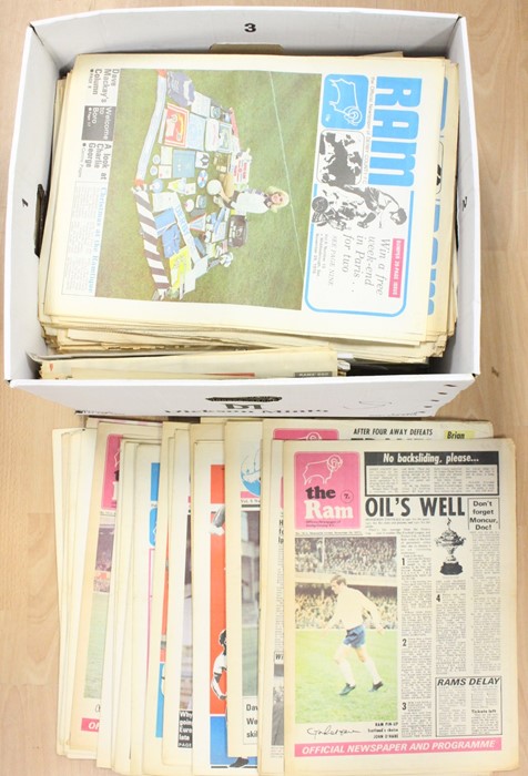 A good collection of assorted Ram and Magpie Newspapers, 1970's, fair condition. (one box) Please