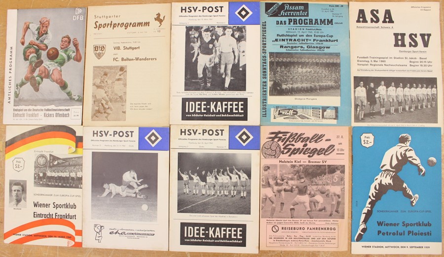 European Programmes: A collection of assorted European programmes to include: VfB Stuttgart v.