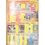 A collection of assorted Charles Buchan Football Monthly, 1950's issues, approximately 60, hole