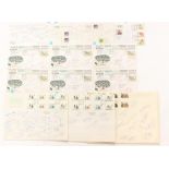 Olympic Memorabilia: A collection of assorted autographs upon First Day Covers, obtained at WAAA