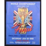 World Cup: A 1966 World Cup Final programme, England v. West Germany, 30th July 1966, no writing,