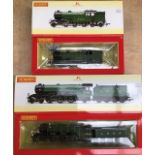 Railway: Hornby 00 gauge locomotives to include R3189 Thompson class, R3132 Book Law class A3. In