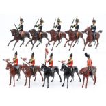 Britains: A boxed Britains, Types of the British Army Display Set, No. 51, 1930's, box heavily worn,