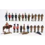 Britains: A collection of assorted loose Britains figures, from various sets, some pre-war, twenty-