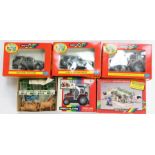 Britains: A collection of five boxed Britains items to comprise: Massey Ferguson 3680 Tractor with