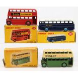 Dinky: A collection of three boxed Dinky Toys to comprise: BOAC Coach, 283, blue and white body,
