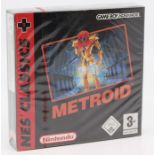 Nintendo: A boxed and sealed, Game Boy Advance, NES Classics, Metroid, with red Nintendo seal