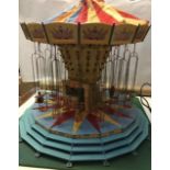 Fairground: superb model of fairground Chairoplanes, built nearly 50 years ago by a Derbyshire man