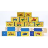 Matchbox: A collection of twelve Matchbox empty boxes to include: No. 5, No. 9, No. 3 Tipper