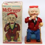 Rosko: A boxed Rosko, McGregor, battery operated, circa 1950's, numbered 078 to box, rust to battery