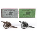 Britains: A pair of boxed Britains, Royal Artillery Gun, No. 1201, both within original boxes,