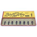 Britains: A boxed Britains, Bluejackets of the Royal Navy, British Sailors, No. 78, eight figures,