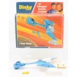 Dinky: A boxed Dinky Toys, Star Trek, Klingon Battle Cruiser, blue and white main body, with inner
