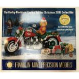Franklin Mint: A boxed, Harley Davidson Christmas 2000 limited edition. 1:10 scale model by Franklin