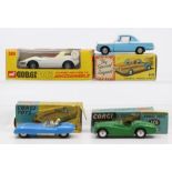 Corgi: A collection of four boxed Corgi Toys to comprise: Lotus Mark Eleven Le Mans Racing Car,