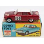 Corgi: A boxed Corgi Toys, Rover 2000, Special Release, No. 252, 1965 Monte Carlo Winner in Class 6,