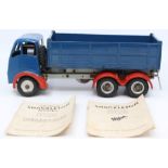Shackleton: An unboxed Shackleton Toys, Foden F.G.6 Tipper, blue body, red mudguards, complete