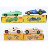 Dinky: A collection of four boxed Dinky Toys to comprise: Connaught Racing Car, 236, green