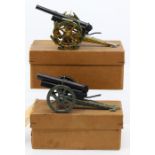 Marklin: A pair of boxed tinplate, Marklin Field Guns, Model No. 8038/0, 1937; and Model No. 8039/0,