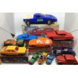 Clockwork: A collection of assorted vehicles including; Marx Fire Chief Car, boxed, ETC, Germany,
