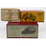Britains: A collection of three empty Britains boxes to comprise: British Army Covered Tender, No.