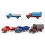Dinky: A collection of five unboxed Dinky Toys trucks, to comprise: Austin (2); Fordson; Dodge