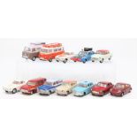 Corgi: A collection of twelve Corgi Toys, playworn vehicles to comprise: Austin A60; Ford Consul