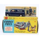 Corgi: A boxed Corgi Toys, B.M.C. Mini Police Van with Tracker Dog, 448, appears complete with inner