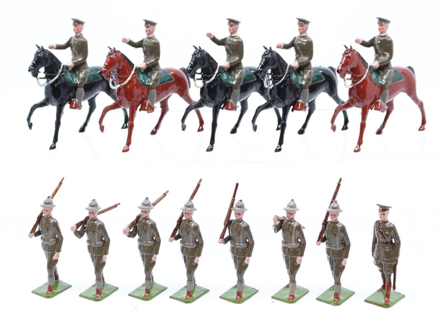 Britains: A boxed Britains, Types of USA Forces, Infantry & Cavalry, No. 267, in original box with