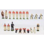 Britains: A collection of assorted loose Britains and J. Hill & Co. medical service figures to