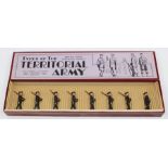 Britains: A boxed Britains, Types of the Territorial Army: Marching Slope Arms, Green Uniform, No.
