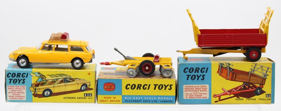 Corgi: A collection of three boxed Corgi Toys to comprise: Citroen Safari ID19, 436, paint chips